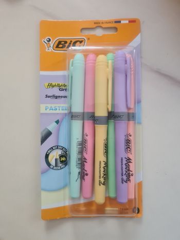 Lot de 6 surligneurs pastel NEUFS