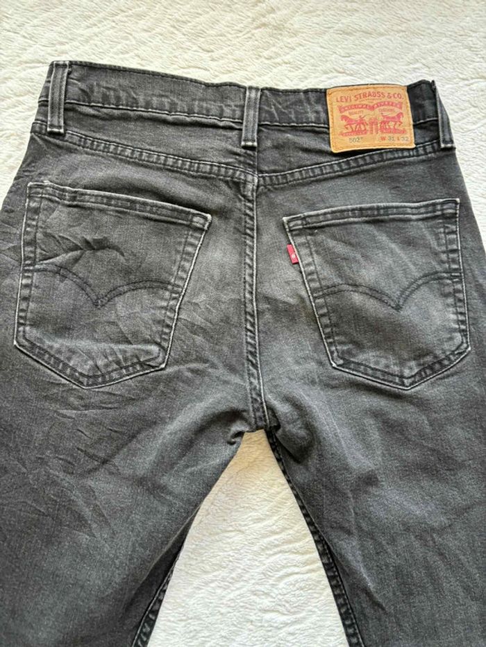 Jeans Levi’s homme 502 M/40 W30 L32 noir/anthracite slim taper, état impeccable - photo numéro 12