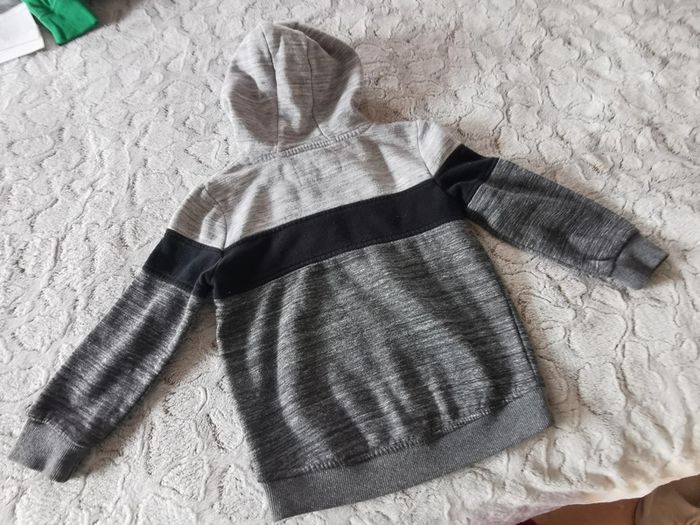 Sweat à capuche gris World Wide Primark 4-5 ans - photo numéro 3