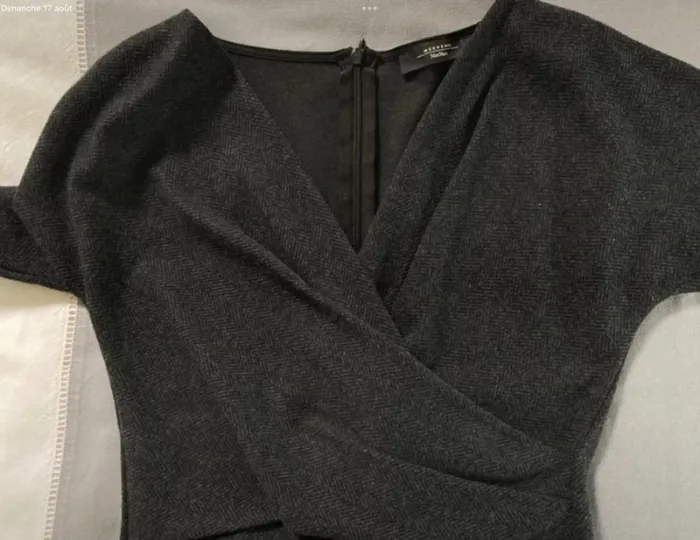 Superbe robe longue MaxMara dans les tons de gris || taille S || en parfait état - photo numéro 3