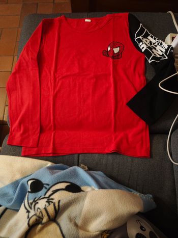 T shirt spider Man manche longue taille 10 ans