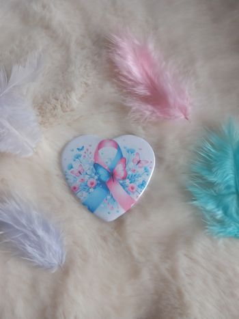 Badge en forme de coeur