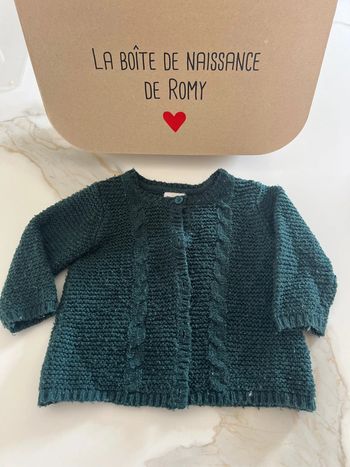 Gilet tape à l’œil 12 mois vert