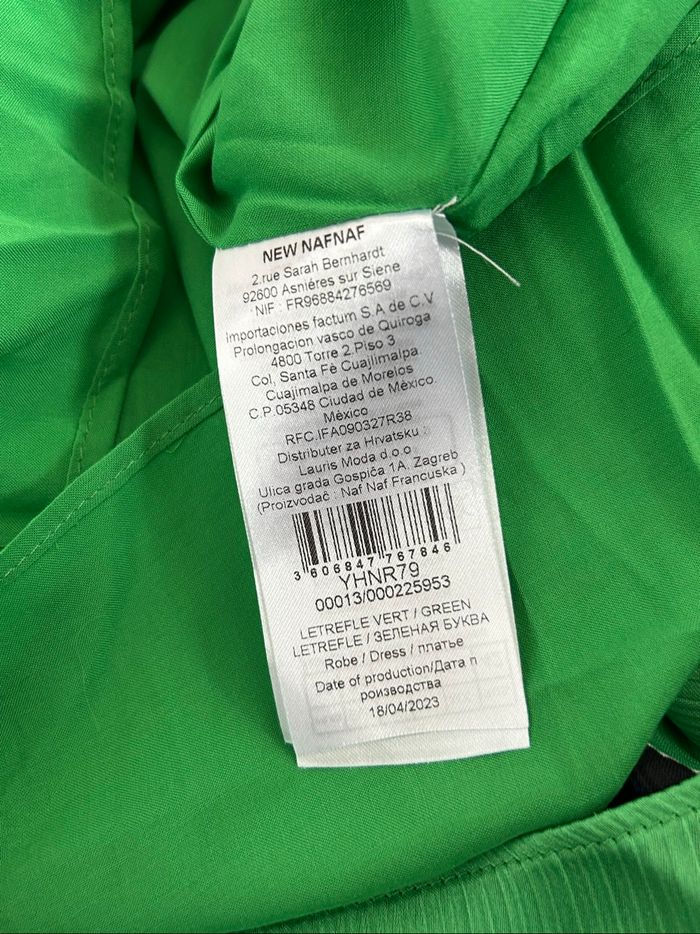 Robe verte neuve à manches longues Naf Naf taille 36 (valeur 80€) - photo numéro 10