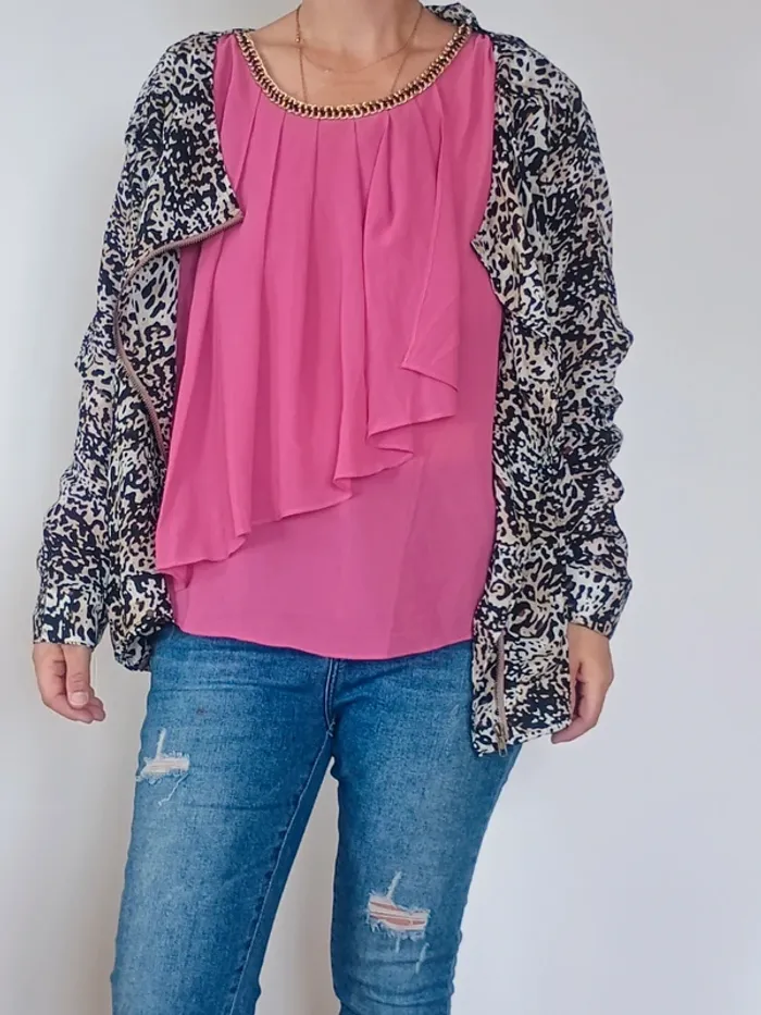blouse leopard T46 - photo numéro 2