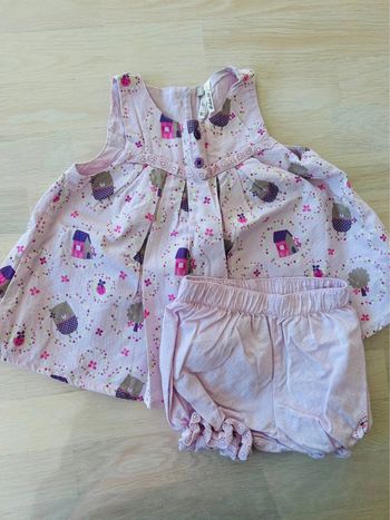 Ensemble robe + culotte assortie Orchestra 6 mois