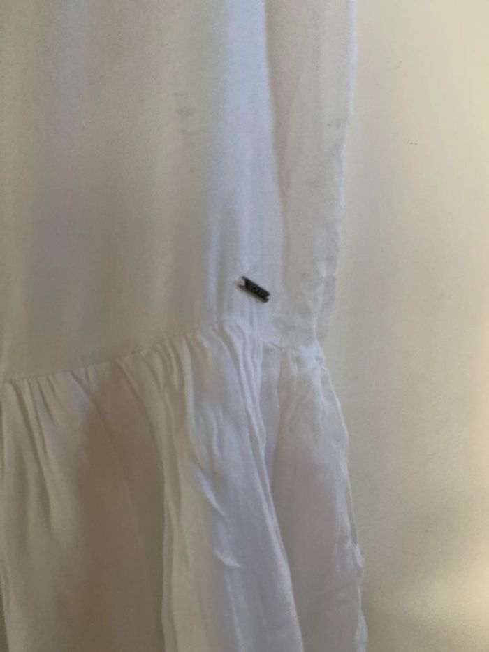 Robe blanche dentelle, marque Beckaro 12 ans XS, 152 cm. - photo numéro 5
