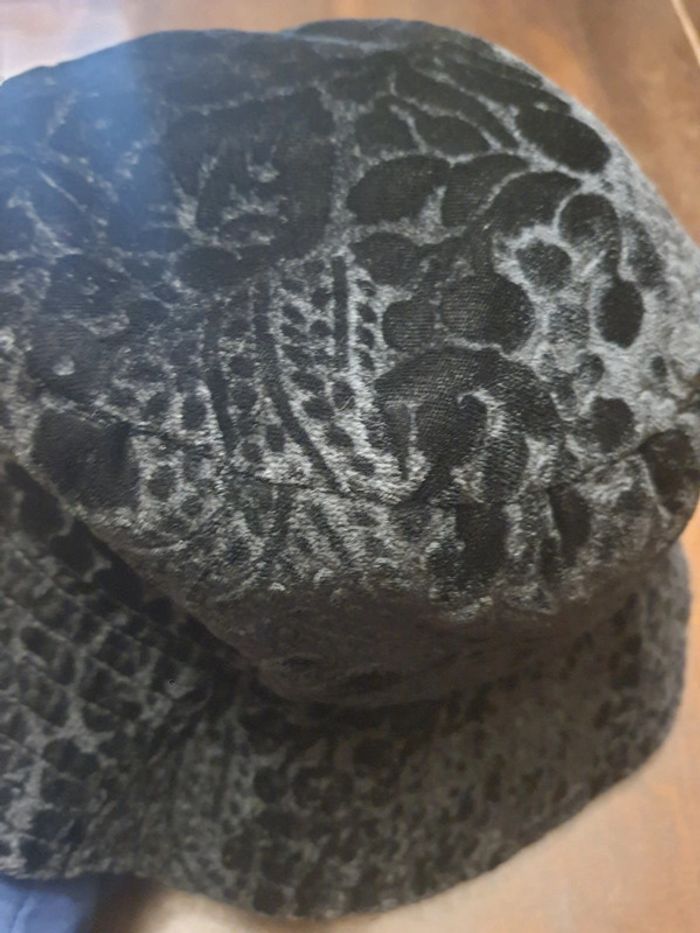 Chapeau noir style velour taille unique M - photo numéro 14