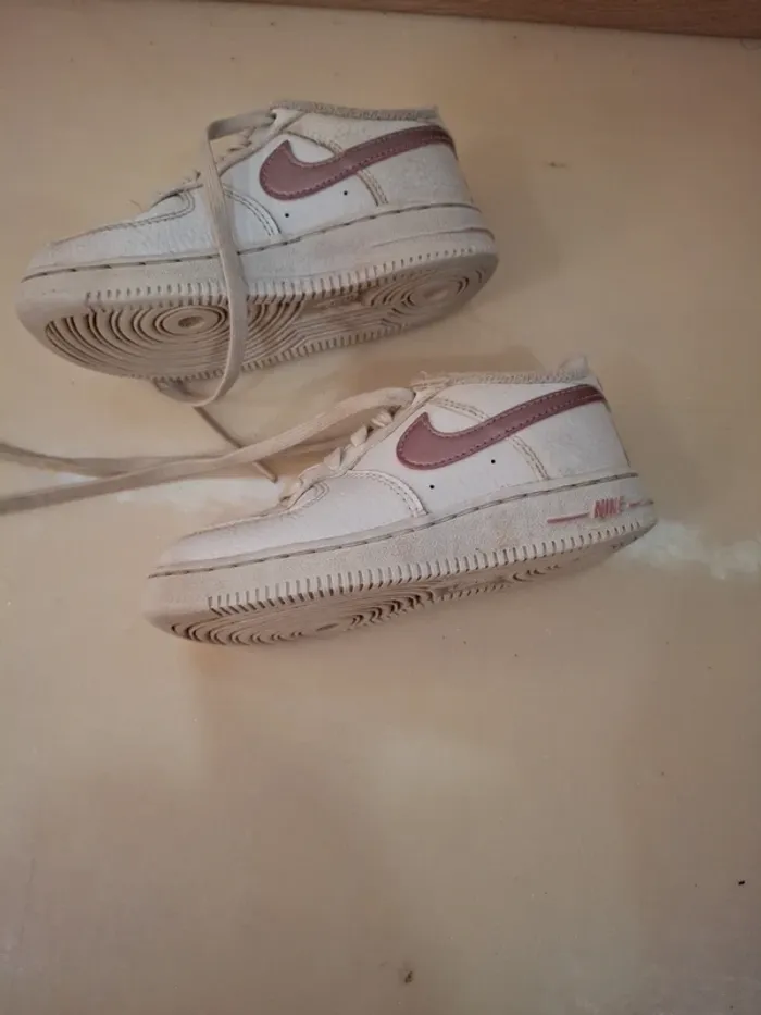 Sneakers Nike force 1 blanc et rose t26 - photo numéro 6