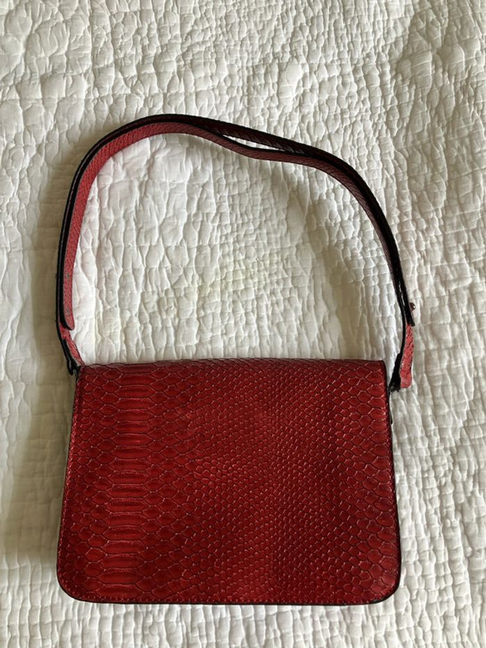 Sac baguette façon reptile - photo numéro 2