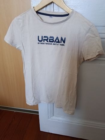 Tee-shirt Zeeman beige et bleu marine