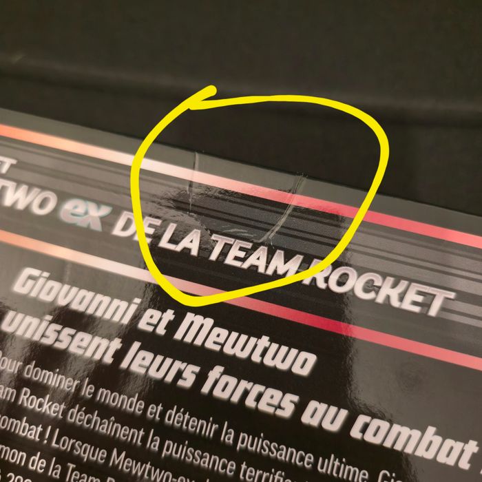 Pokémon Coffret Mewtwo ex de la Team Rocket (Défauts Scellage) - photo numéro 8