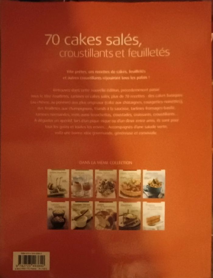 Livre de recettes 70 cakes salés - photo numéro 2