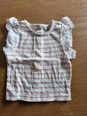 Tee shirt manches courtes 1 mois