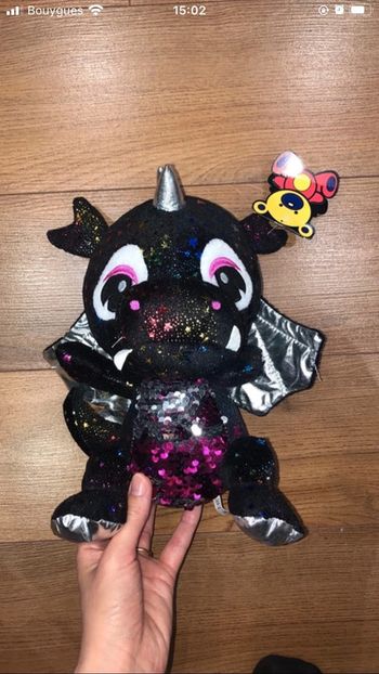 Peluche dragon sequins🌺 neuf avec étiquette