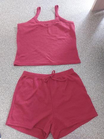Ensemble pyjama bordeaux Shein