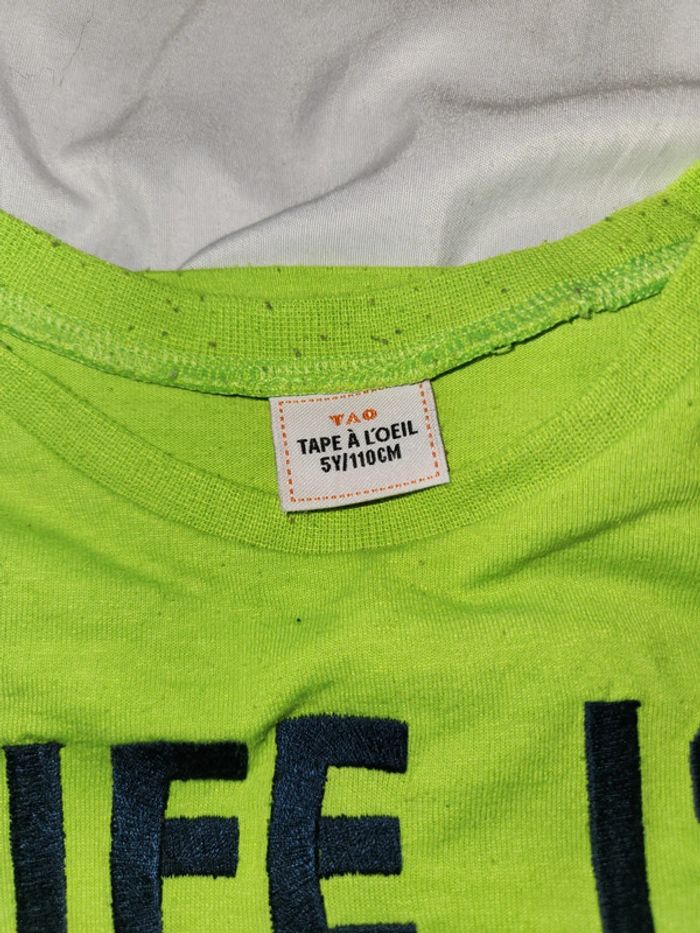 Tee-shirt manches courtes taille 5 ans tape à l'œil - photo numéro 2