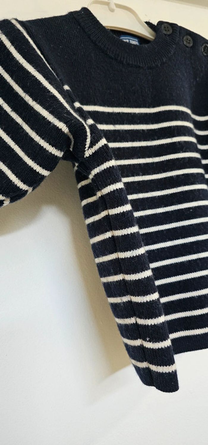 Pull Marinière laine Saint James 2 ans - photo numéro 4