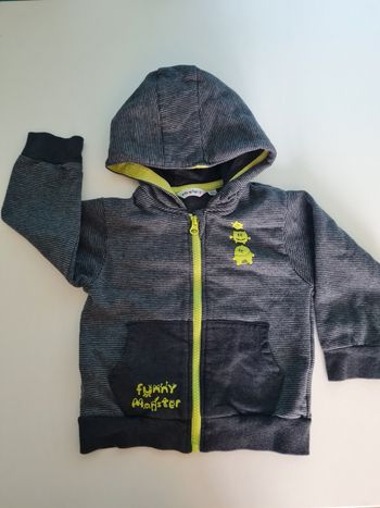 Sweat zippé garçon
