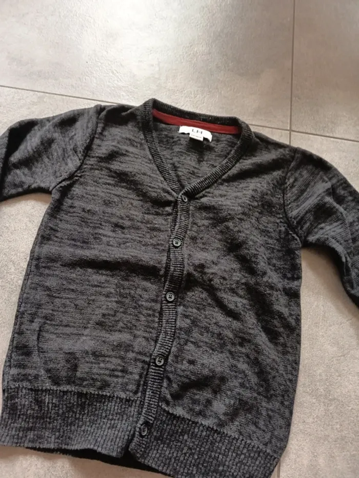 Gilet gris la halle 6 ans - photo numéro 3