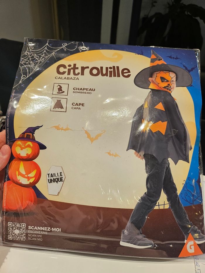 Déguisement citrouille Taille uniqur