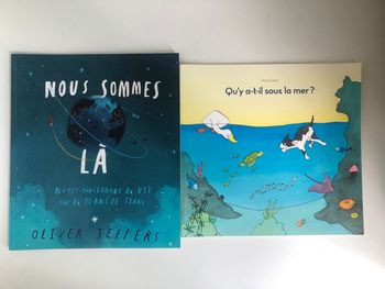 Lot de 2 livres Nous sommes là et Qu’y a-t-il sous la mer ?