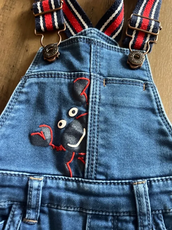 Salopette jeans catimini 12 mois - photo numéro 3