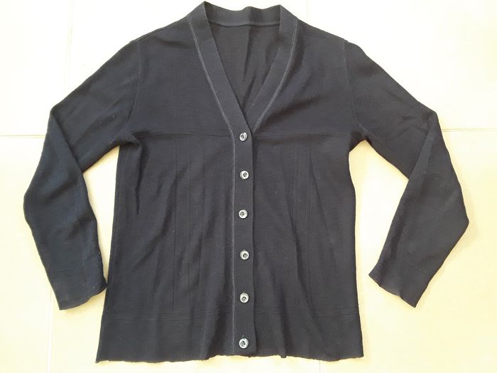 Gilet bleu marine femme en 38 TBE