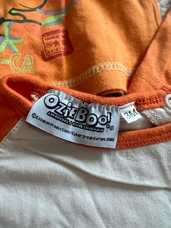 Lot tee shirt orange 3 mois - photo numéro 5