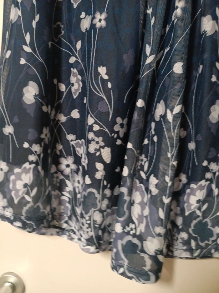 Tunique manche courte ton de bleu - photo numéro 2