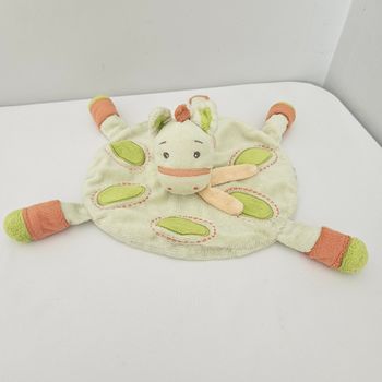 Doudou kimbaloo cheval vert la halle