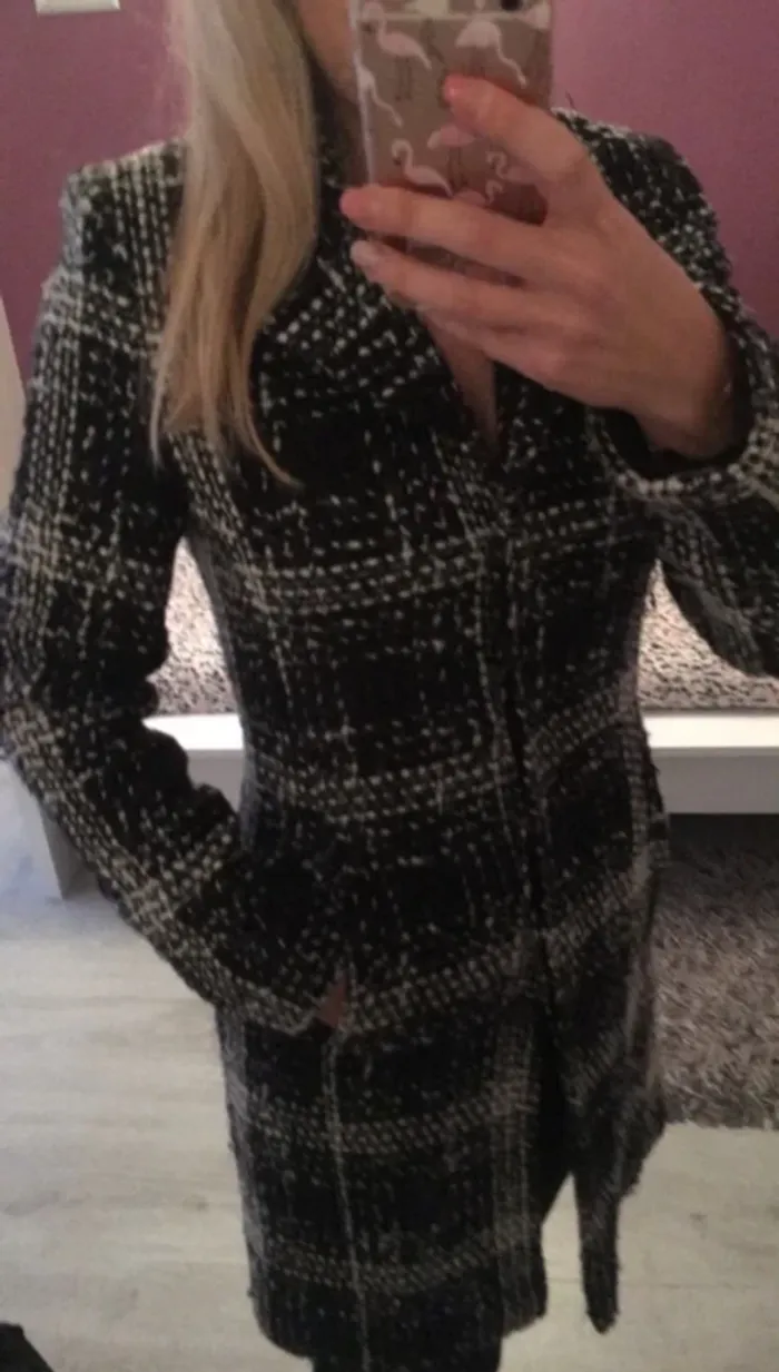 Manteau noir et blanc Xanaka - photo numéro 4