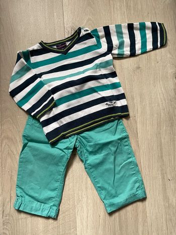 Ensemble pull + chino 9 mois