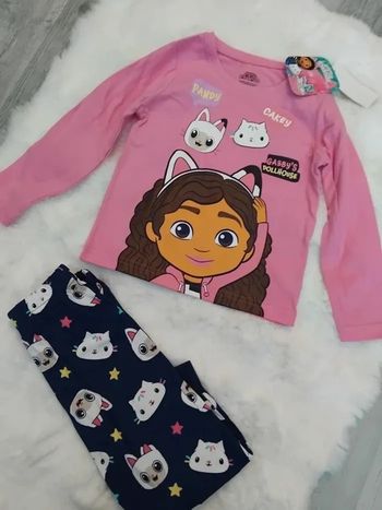 Pyjama coton fille Gabby’s Dollhouse, neuf, 4 ans