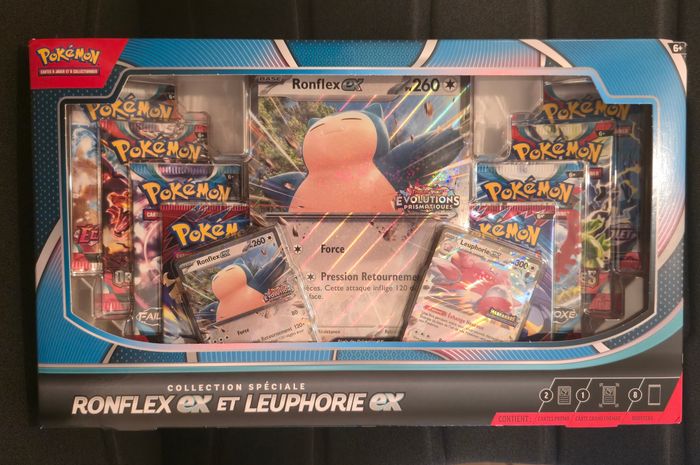 Pokémon Coffret Collection Ronflex ex et Leuphorie ex (Petits Défauts) (2EV10/2EV4/2EV3/2EV1) - photo numéro 1