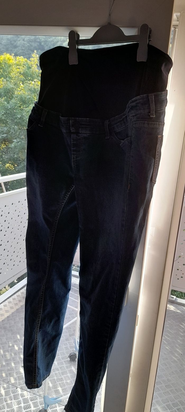 Jeans de grossesse femme bleu - photo numéro 4