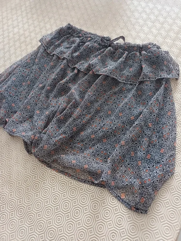 Jupe courte Mim taille 38 bleu marine - photo numéro 2