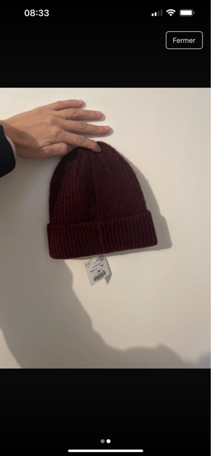 Bonnet bordeaux - photo numéro 2