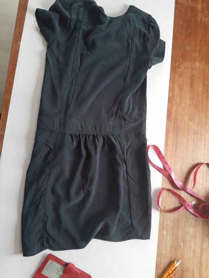 Jolie petite robe été en soie taille basse Comptoir des Cotonniers - photo numéro 8