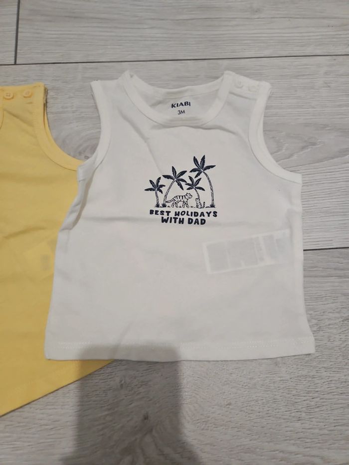 2 tee shirt sans manche