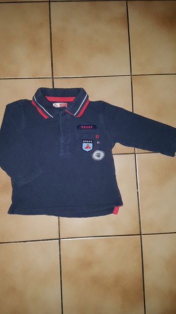 Tee shirt manche longue marine