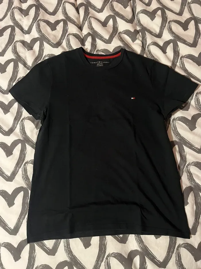 tee shirt noir tommy hilfiger - photo numéro 3