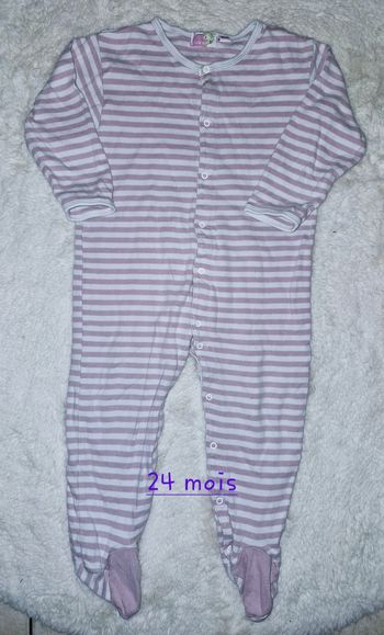 Pyjama 1 pièce fille 24 mois