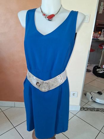 Robe fluide bleu électrique Cache Cache