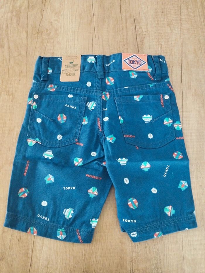 Bermuda short garçon bleu marine à motifs taille 3 ans Sergent Major - photo numéro 2