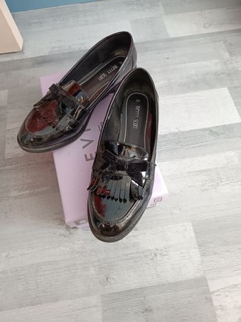Mocassins vernis noirs