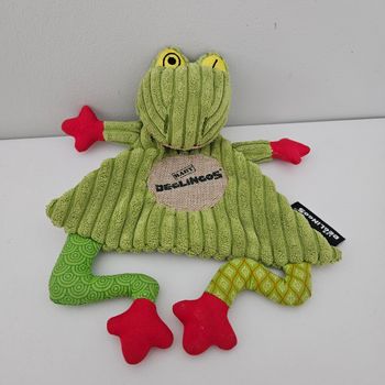 Doudou les déglingos grenouille vert