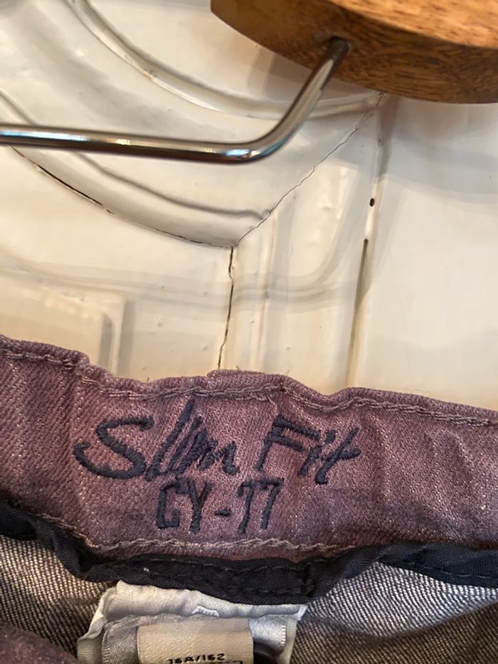 Jean slim mauve /violine Cyrillus taille 16 ans. - photo numéro 11