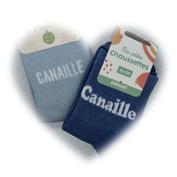 Lot chaussette paillettes message