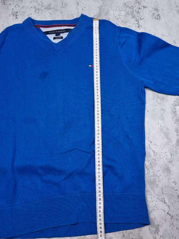 Pull col V Tommy Hilfiger bleu, L Hommes - photo numéro 9